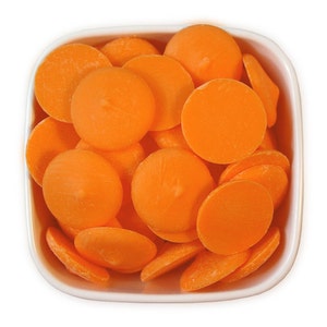 Orange Candy Melts 12 OZ - bright orange melting chocolate wafers for cakepops or chocolate making