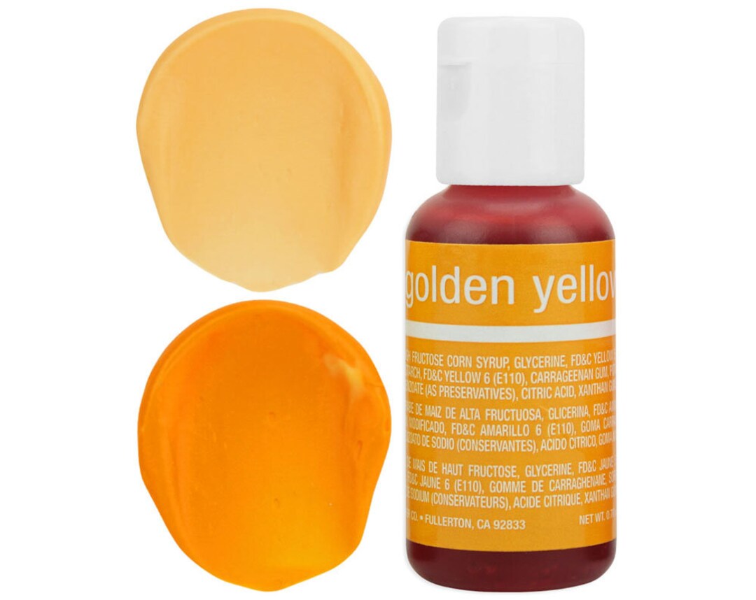 Golden Yellow Gel Food Coloring Chefmaster, Golden Yellow Food Color