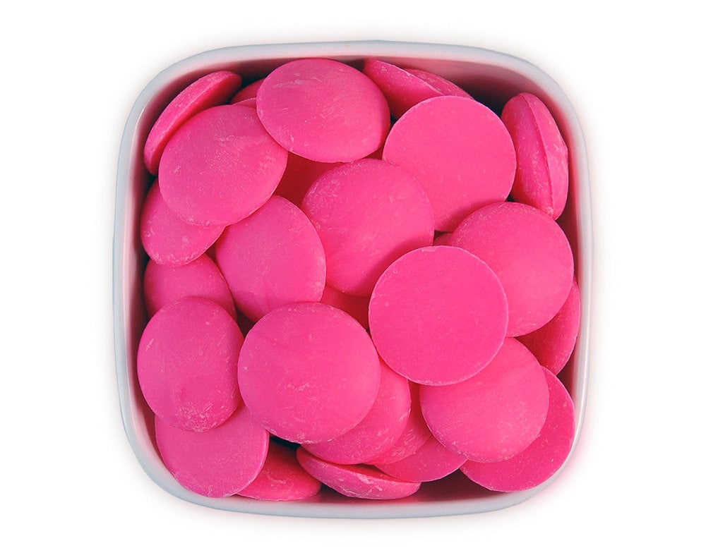 Pink Candy Melts 1 LB - bright hot pink melting chocolate wafers for  cakepops or chocolate making