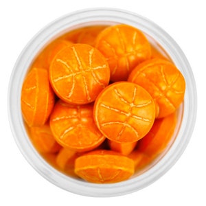 Basketball Candy Sprinkles - Fun basketball candy sprinkles in bright orange to sprinkle on your sweet treats!