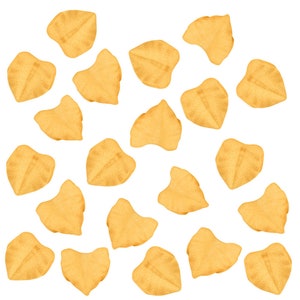 Gold Icing Leaves - Little gold icing leaves, made from royal icing, compliment icing flowers and roses perfectly!