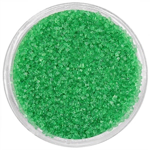 Emerald Green Sanding Sugar - bright green sprinkles for decorating cupcakes, cakes, cakepops, and cookies