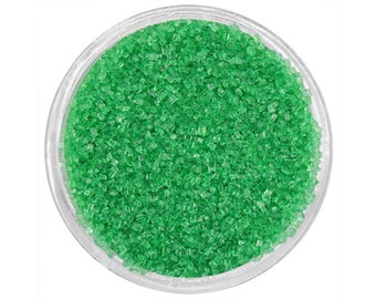 Emerald Green Sanding Sugar - bright green sprinkles for decorating cupcakes, cakes, cakepops, and cookies