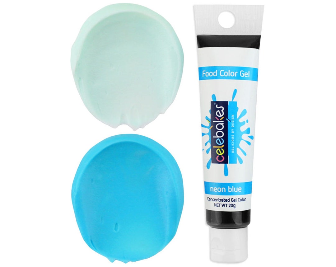 Neon Blue Gel Food Coloring Celebakes Ck Food Color Gel - Etsy