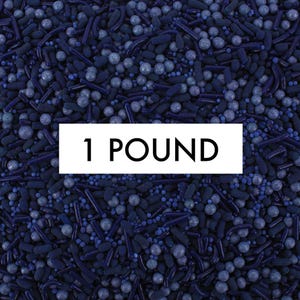 Navy Blue Sprinkle Blend 1 LB