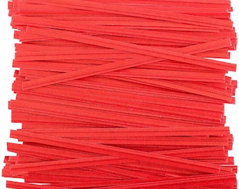 Red Paper Twist Ties