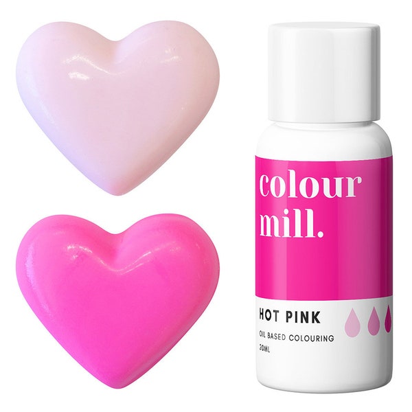 Hot Pink Colour Mill Oil Based Food Coloring - Hot pink food coloring with superior coloring strength, achieve a wide range of colors.