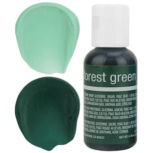 Forest Green Gel Food Coloring - Chefmaster - Forest Green Food Color, Bright Green Coloring, Green Frosting, Green Icing, Cookie Cake