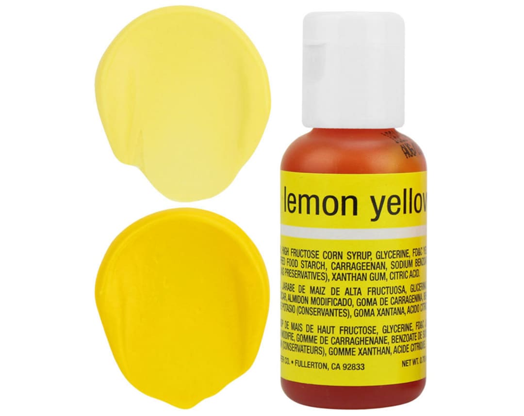 Lemon Yellow Gel Food Coloring Chefmaster Lemon Yellow Food Color
