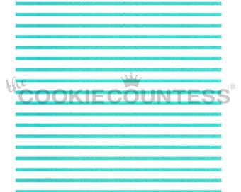 Pinstripes Cake & Cookie Stencil
