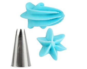 Deep Star #1M Cupcake Decorating Tip - deep cut star tip for piping shells, swirls and stars on cupcakes and cake