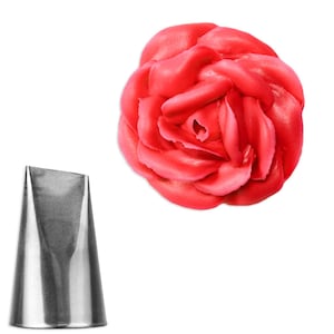 Large Rose Decorating Tip #124 - A rose #1274decorating tip for piping roses on your cakes, cupcakes and cookies.