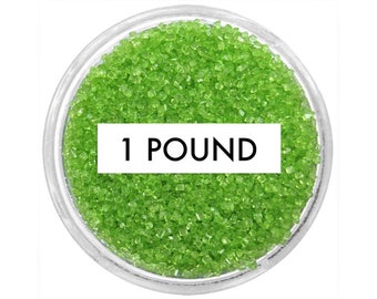 Limegrönt slipsocker 450 g - limegrönt fint socker för att dekorera cupcakes, tårtor, cakepops och kakor.