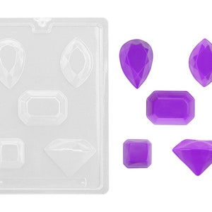 Xtra Large Gems & Jewels Chocolate Mold - An xtra large gems and jewels mold for use with candy melts and chocolate.