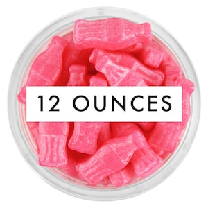 Pink Soda Bottle Candy Sprinkles 12 OZ - Cute little pink soda bottle candy sprinkles in bright pink to sprinkle on your sweet treats!