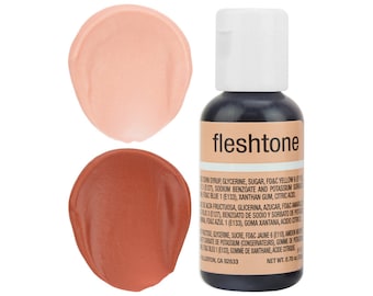Sienna (Fleshtone) Gel Food Coloring - Chefmaster - Beige Food Color, Gel Food Coloring, Frosting, Sienna Icing, Cookie Cake Decorations