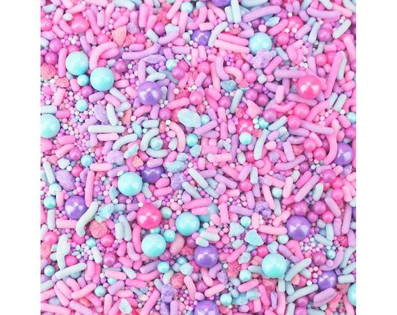 Cotton Candy Sprinkle Blend A Fun Blend Of Pink Sky Blue Etsy