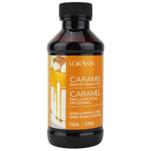 Emulsión saborizante de caramelo para panadería