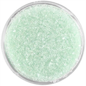 Soft Green Sanding Sugar - pastel green sprinkles for decorating cupcakes, cakes, cakepops, and cookies
