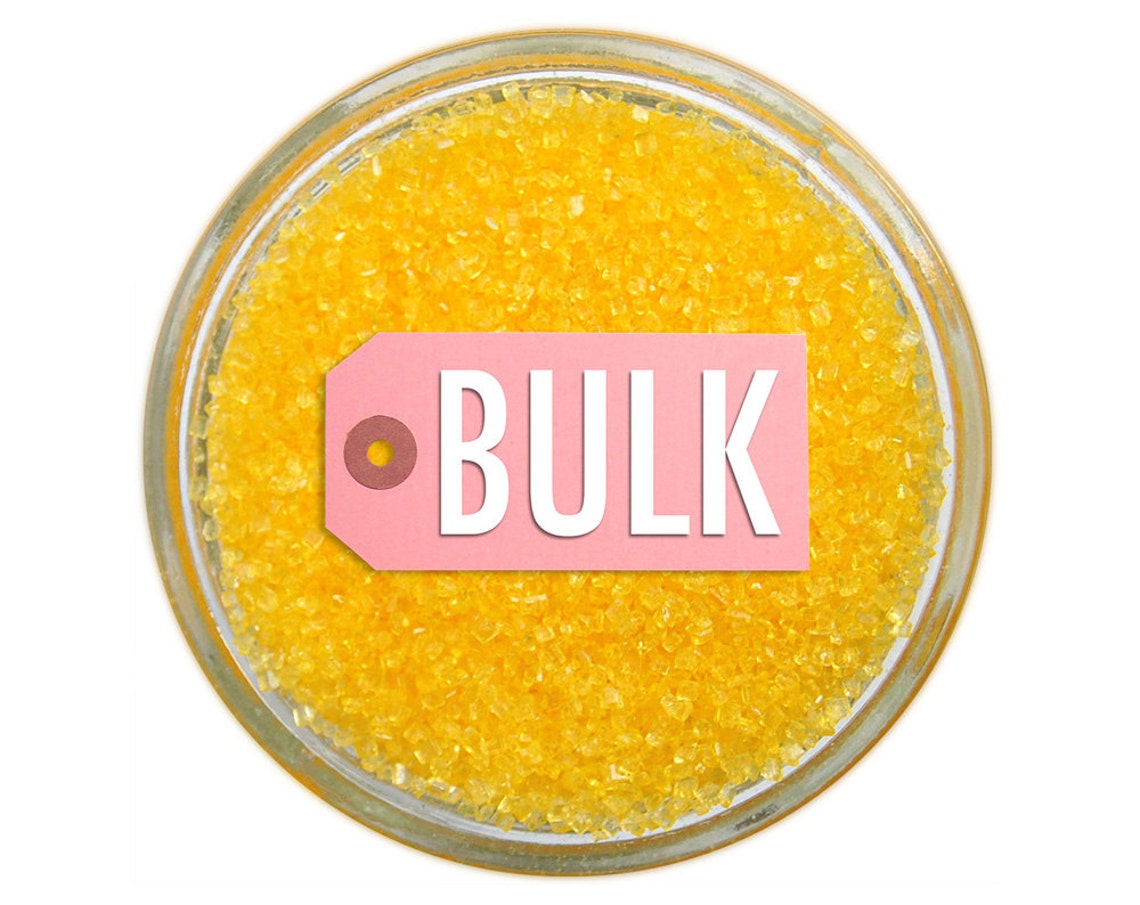 Yellow Sanding Sugar BULK 1lb Vibrant Yellow Fine Sugar Etsy