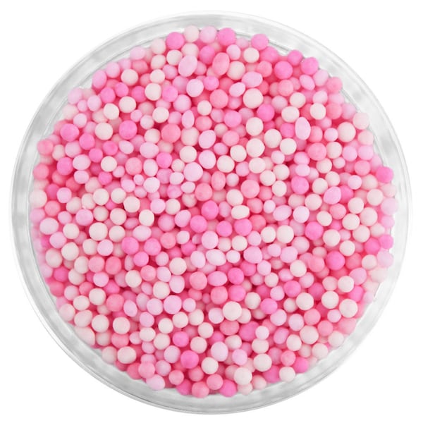 Tutu Non-Pareils Blend - Our tutu blend is a mix of classic non-pareils in light coral pink, light pink, princess pink and flamingo pink.