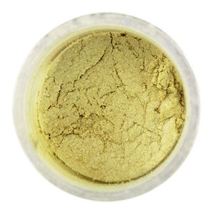 Satin Gold Luster Dust -  metallic dust for adding high sheen to gum paste, fondant, chocolate, cakes, cupcakes, cookies, and cakepops