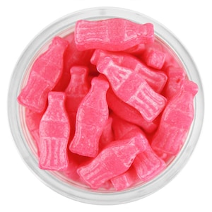 Pink Soda Bottle Candy Sprinkles - Cute little pink soda bottle candy sprinkles in bright pink to sprinkle on your sweet treats!