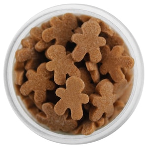 Gingerbread Men Sprinkles - Little gingerbread in bright brown to sprinkle on festive holiday treats.