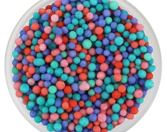 Paradise Punch Nonpareils Blend, Round Cake Decoration, Tiny Edible Sprinkles