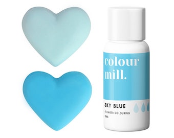 Sky Blue Colour Mill Oil Based Food Coloring - Sky blue food coloring with superior coloring strength, achieve a wide range of colors.