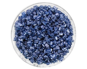 Pearly Navy Blue Chunky Sugar - Pearly navy blue chunky sugar adds a very pretty pearly sparkle to all your sweet goodies!