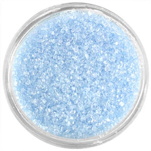 Soft Blue Sanding Sugar - pastel blue sprinkles for decorating cupcakes, cakes, cakepops, and cookies