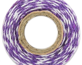 Purple Striped Bakers Twine