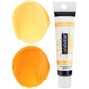 Egg Yellow Gel Food Coloring - Celebakes Food Color, Gel Food Color, Food Coloring, Yellow Frosting, Orange Icing, Cookie Cake Decorations