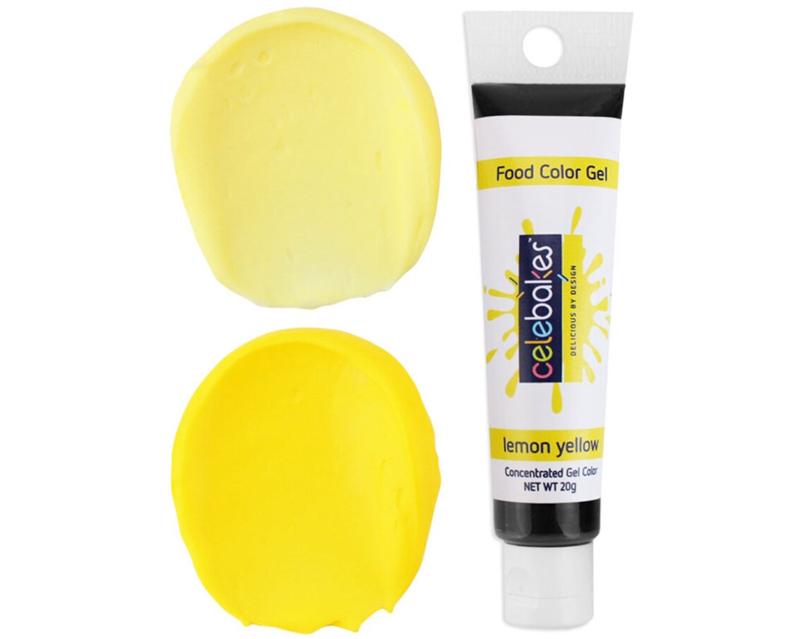 Lemon Yellow Gel Food Coloring Celebakes Food Color Gel Etsy