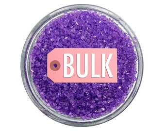 Lavender Sanding Sugar BULK (1lb) - lavender purple fine sugar for decorating cupcakes, cakes, cakepops, and cookies
