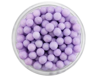 Pearly Light Purple Sugar Pearls - edible shimmer pastel purple sugar pearl sprinkles, pastel purple sprinkles, pastel purple sugar balls