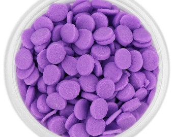Lavender Confetti Dot Sprinkles, Cake Decoration, Round Edible topping