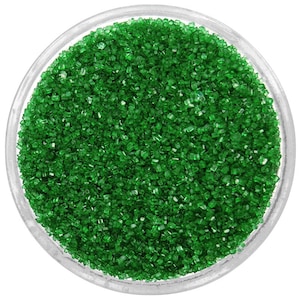 Green Sanding Sugar - dark green sprinkles for decorating cupcakes, cakes, cakepops, and cookies