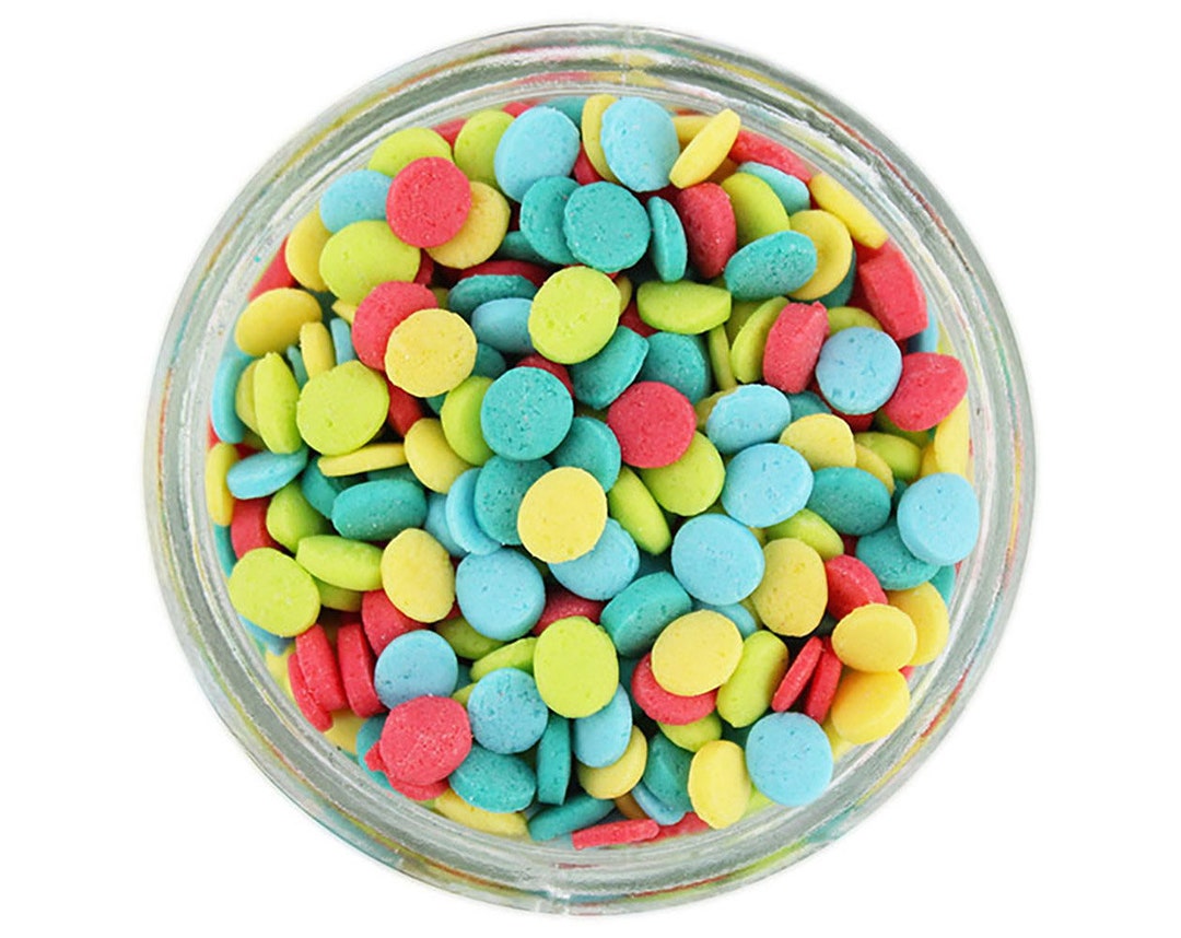 Toping Springkel Celebration Confetti Sprinkles, Cake Decorations, Round Edible Topping ...