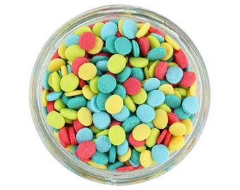 Celebration Confetti Sprinkles - Teeny tiny polka dots in pretty vintage colors to sprinkle atop your sweet treats!