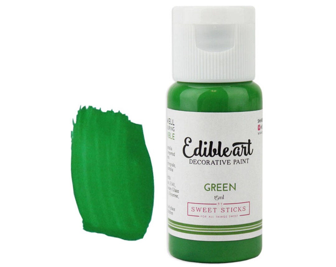 Green Edible Paint Edible Art Paint, Edible Paint, Edible Food Coloring
