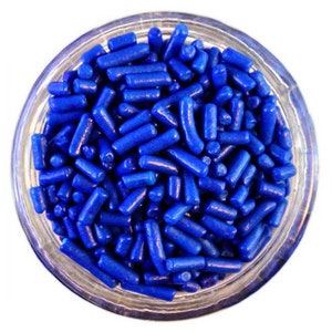 Royal Blue Jimmies - vibrant bright blue sprinkles for decorating cupcakes, cakes, cakepops, cookies, and ice cream