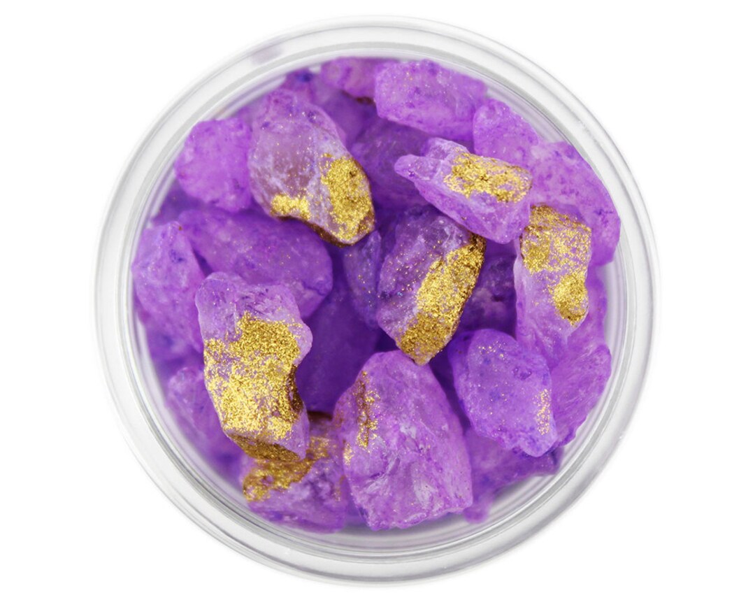 Amethyst Gem Sugar Lavender Rock Sugar With Flecks of Edible Etsy