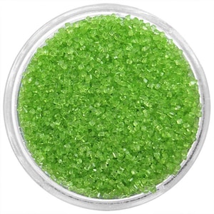 Lime Green Sanding Sugar - bright lime green sprinkles for decorating cupcakes, cakes, cakepops, and cookies