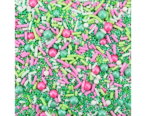 Sweet Blossoms Sprinkle Mix, Pastel and Bright Sprinkles With