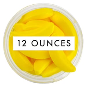 Yellow Banana Candy Sprinkles 12 OZ - Fun little banana sprinkles in bright yellow to sprinkle on your sweet treats!