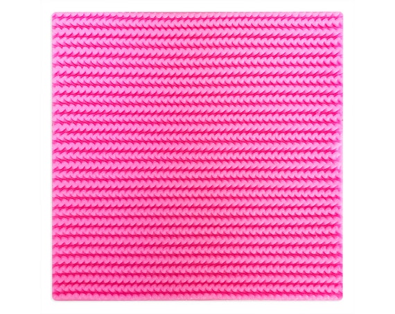 Zig Zag Knit Pattern Silicone Texture Mat A Flexible Etsy