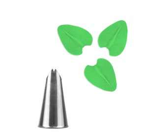Leaf Decorating Tip #68 - A leaf #68 decorating tip for piping small leaves on your cakes, cupcakes and cookies.