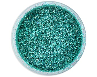 Hologram Jade Disco Dust - sparkly teal glitter for decorating cookies, cakes, cupcakes, and cakepops